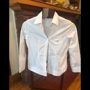 Ralf Lauren cropped dress shirt size L